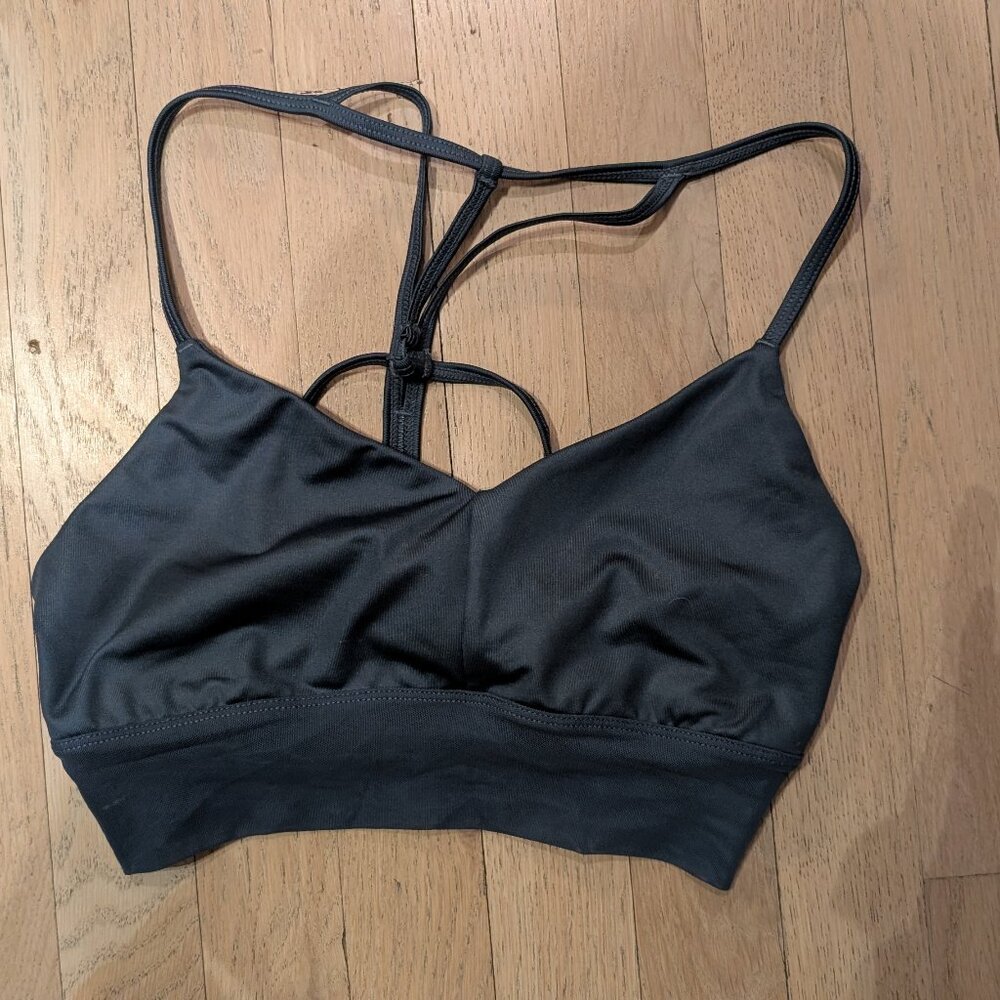Alo Yoga Strappy Sports Bra Teal M